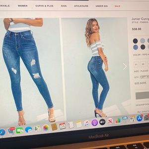 Ymi curvy fit high rise skinny jeans